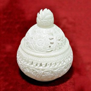 6 inch White Marble Burner