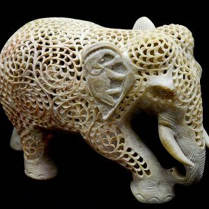 Carved 6 inch Elephant Statue