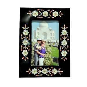 8/6 inch Black Marble Standing Photo Frame