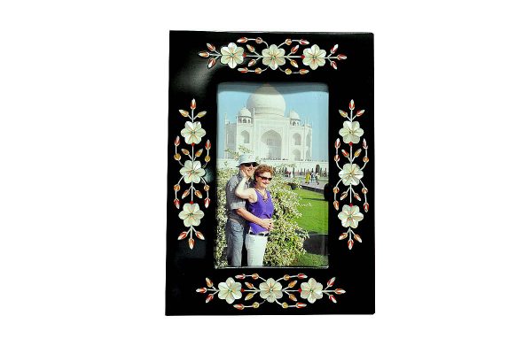 8/6 inch Black Marble Standing Photo Frame
