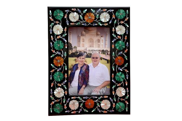 8/6 inch Black Marble Photo Frame