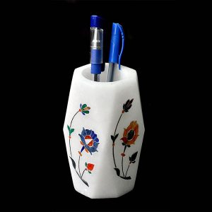 White Round Pen Holder of 4 inch