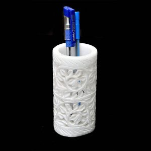 White Round Pen Holder of 4 inch