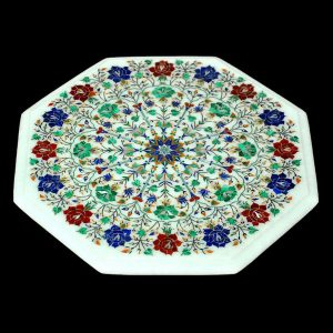 White Octagonal Table Top of 12 inch