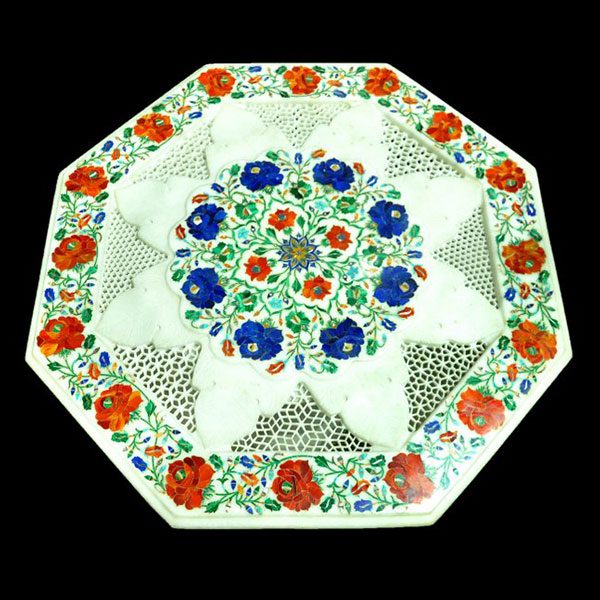 White Octagonal Table Top of 24 inch