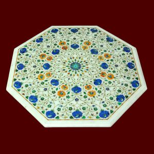 White Octagonal Table Top of 24 inch
