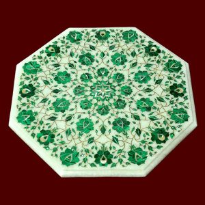 White Octagonal Table Top of 15 inch