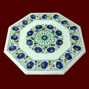 White Octagonal Table Top of 21 inch
