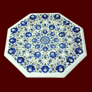 White Octagonal Table Top of 15 inch