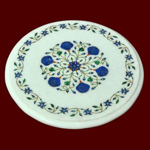 White Round Table Top of 12 inch