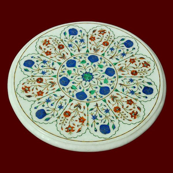 White Round Table Top of 13 inch