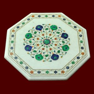 White Octagonal Table Top of 13 inch