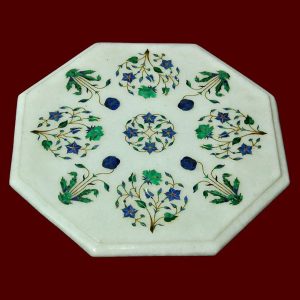 White Octagonal Table Top of 14 inch