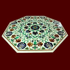 White Octagonal Table Top of 48 inch