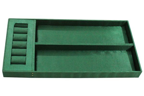 12 x 6 x 3 inch Green Embroidered Floral Zari Box