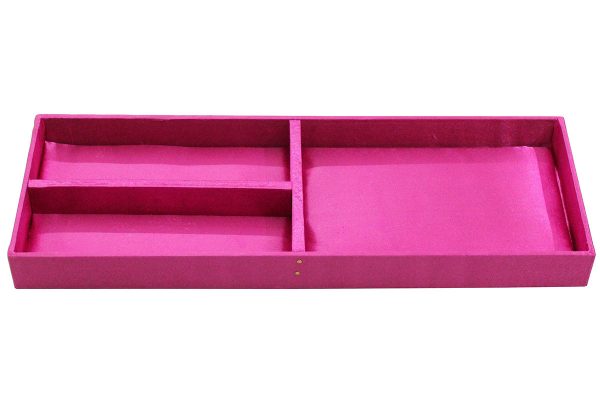 12 x 4.5 x 4 inch Pink Embroidered Floral Zari Box