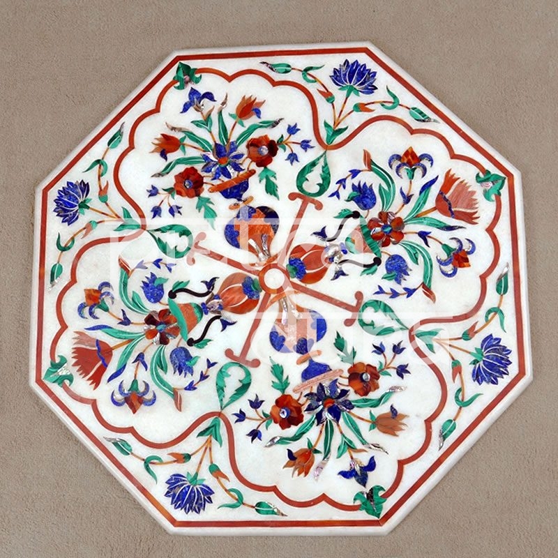 Pietra dura discount table top